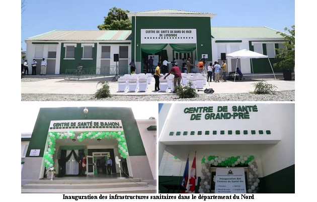 Inauguration des infrastructures sanitaires dans le département du Nord